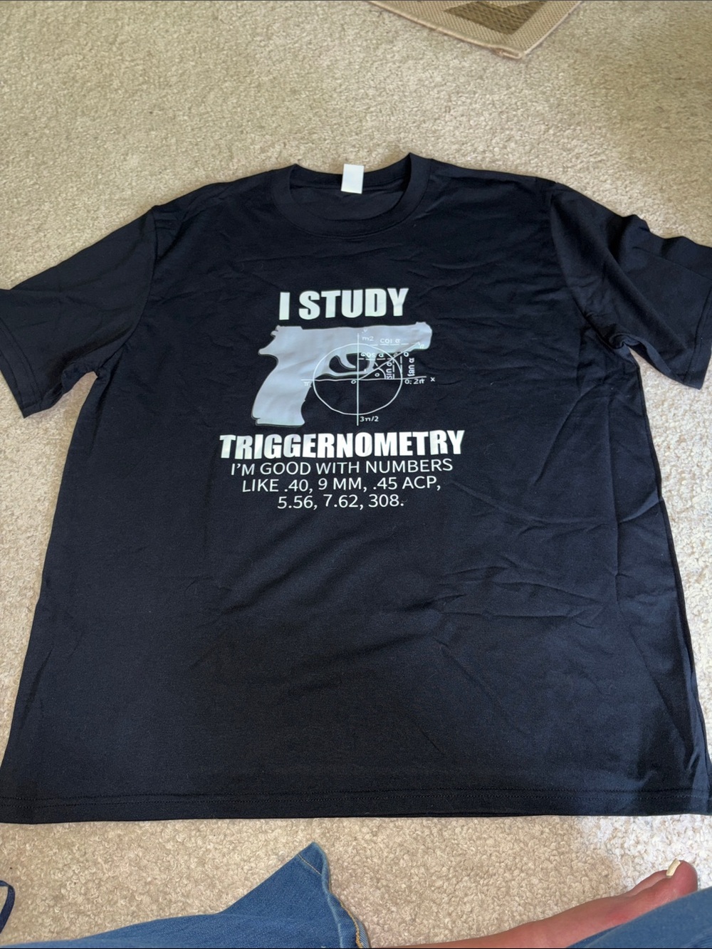 I Study Triggernometry Graphic Tee - Black